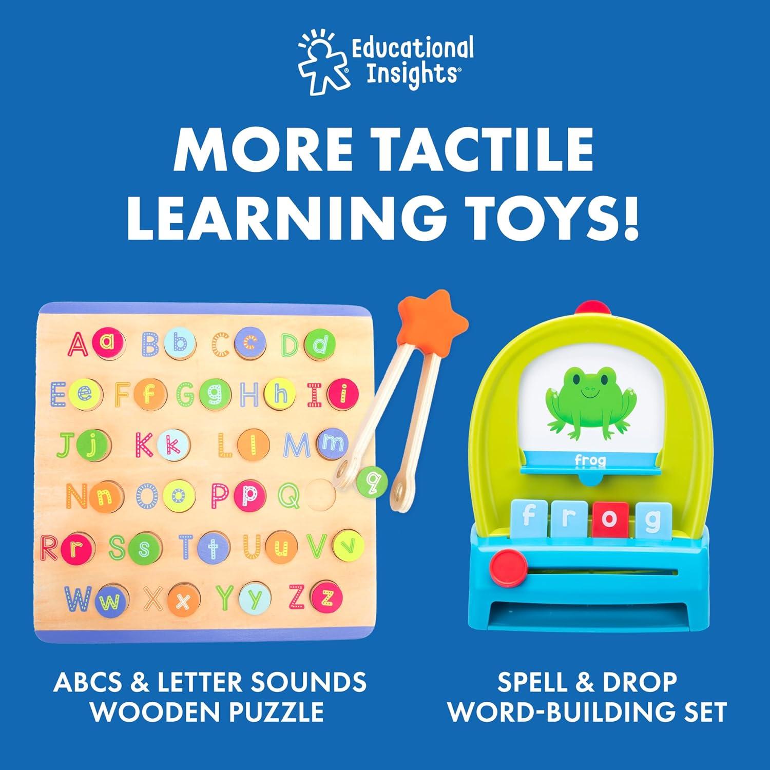 imageEducational Insights ABC Arc Mat AlphaMagnets Set Alphabet Magnets for Kids Magnetic Spelling Set ampamp Letter Learning Board Classroom or Homeschool ABCs Activity for Kids Ages 351Pack