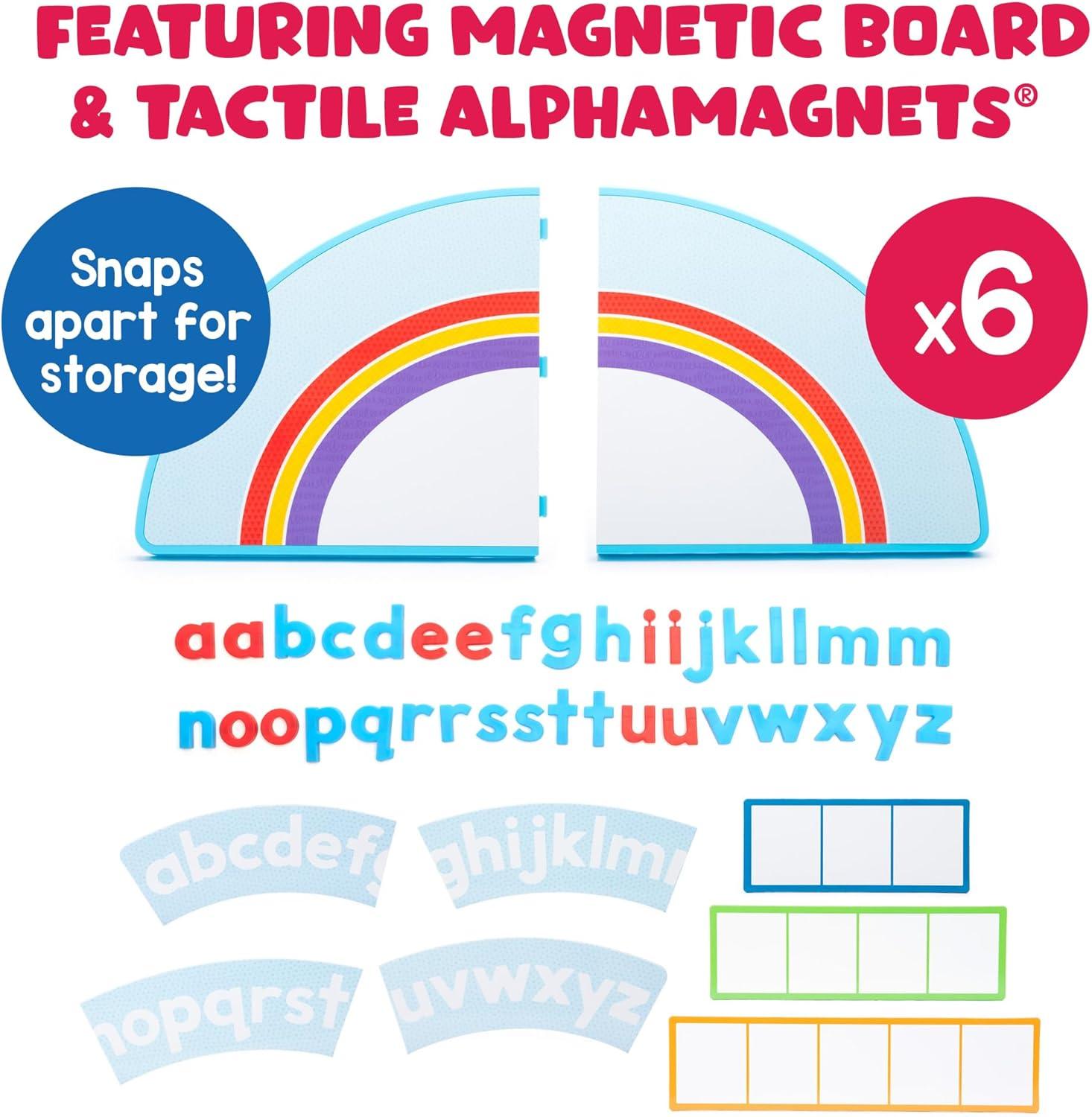imageEducational Insights ABC Arc Mat AlphaMagnets Set Alphabet Magnets for Kids Magnetic Spelling Set ampamp Letter Learning Board Classroom or Homeschool ABCs Activity for Kids Ages 356Pack