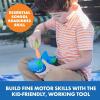 Educational Insights Design & Drill® Shark – Take Apart Toy, 13 Pieces, Kid-Friendly Screwdriver, Toddler STEM Toy, Gift for Ages 3+
