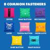 Educational Insights Dressing Skills Bean Bags – Montessori Busy Board Activites for Toddlers, Shoe Tying Practice, Occupational Therapy Toys, Teach Life Skills & Learn How to Dress for Kids Ages 4+