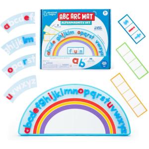 Educational Insights ABC Arc Mat AlphaMagnets® Set – Alphabet Magnets for Kids, Magnetic Spelling Set & Letter Learning Board, Classroom or Homeschool ABCs Activity for Kids Ages 3-5(1-Pack)