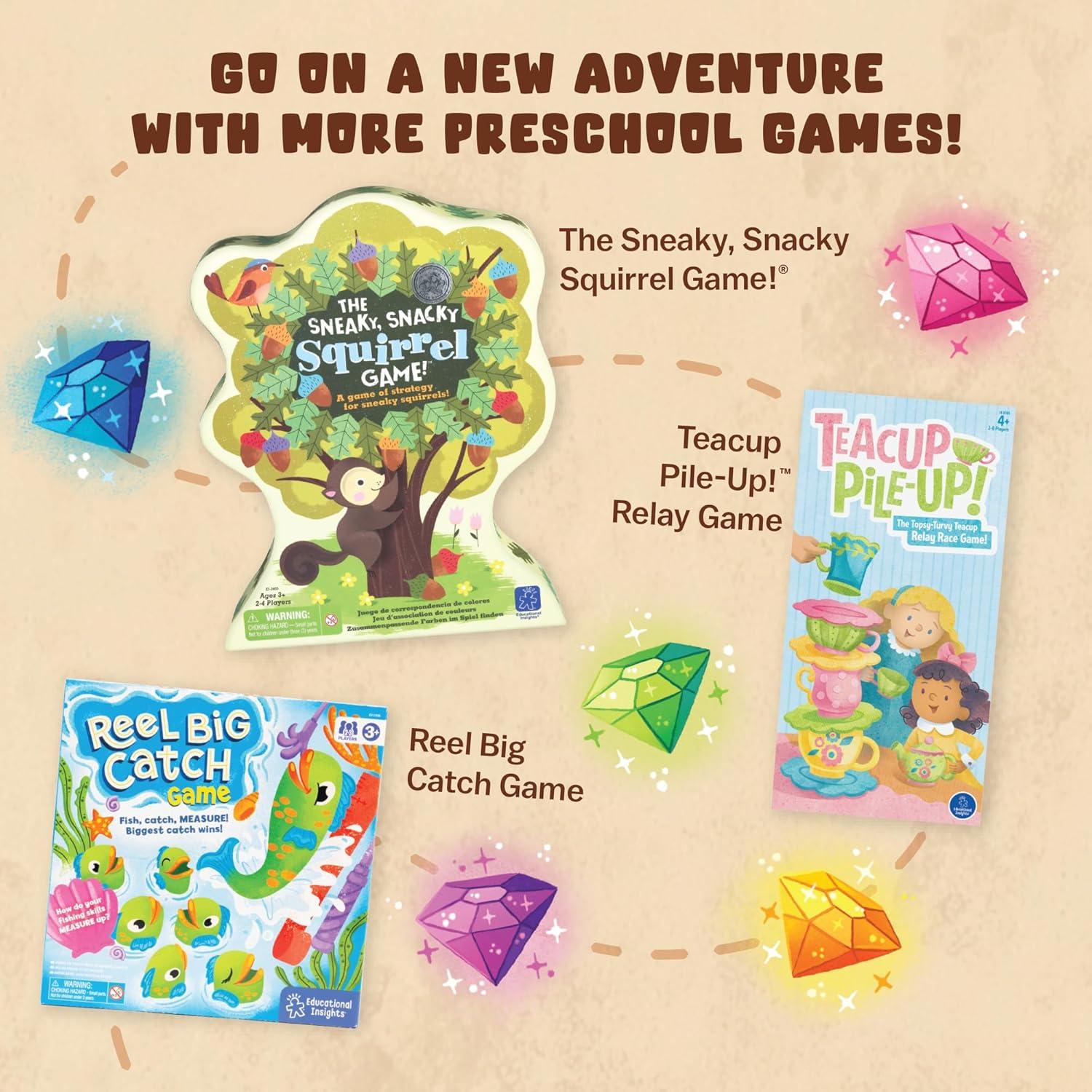 imageEducational Insights Rubys Gem Quest Preschool Fine Motor Board Game for Kids Learning Scissor Skills ampamp Color Matching Fun Family Game Night Therapy Games ampamp Tweezer Toys for 24 Players Ages 3