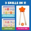 Educational Insights ABCs & Letter Sounds Wooden Puzzle – Alphabet Puzzles for Toddlers, Preschool Montessori Toys, Fine Motor Sets & Games, Learning Uppercase and Lowercase Letters for Kids Ages 3+