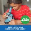 Educational Insights GeoSafari® Microscope Science Set – STEM Kits for Kids, 400x Magnification, Scientific Discovery Toys for Classroom or Home Projects, Biology & Chemistry Experiments, Ages 7+