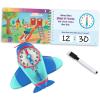 Educational Insights Time to Learn Small Group Activity Set – Kids Clock Toy, Teaching Clock for Kids Games, Practice How to Tell Times on Analog & Digital Clocks, Fun Classroom Resource, Ages 6+(Single)