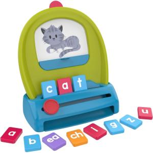 Educational Insights Spell & Drop Word-Building Set – Sight Words Flash Cards & CVC Games, Phonics Blending Activities for Kids Learning to Read & Spell, Pre-K & Kindergarten Letter Tiles for Ages 4+