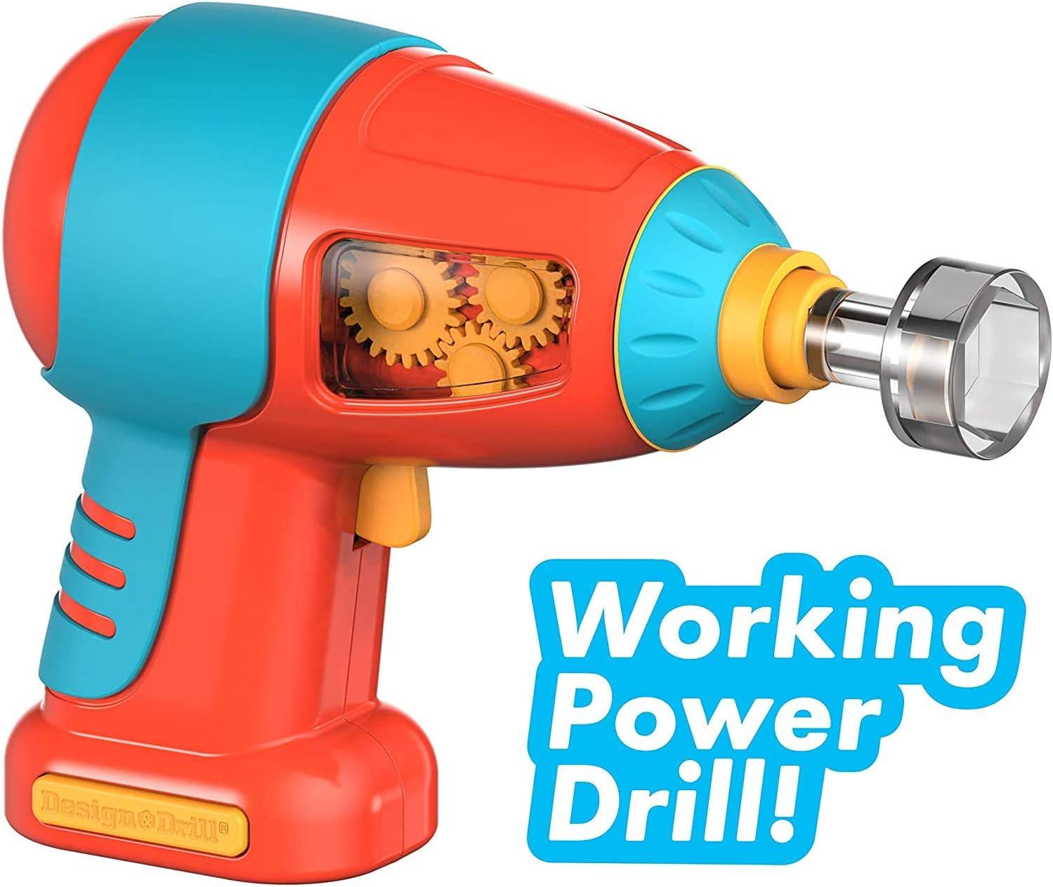 imageEducational Insights Design ampamp Drill Bolt Buddies Rocket Take Apart Toy with Electric Toy Drill Preschool STEM Toy Easter Basket Stuffers for Kids Gift for Boys ampamp Girls Ages 3Rocket