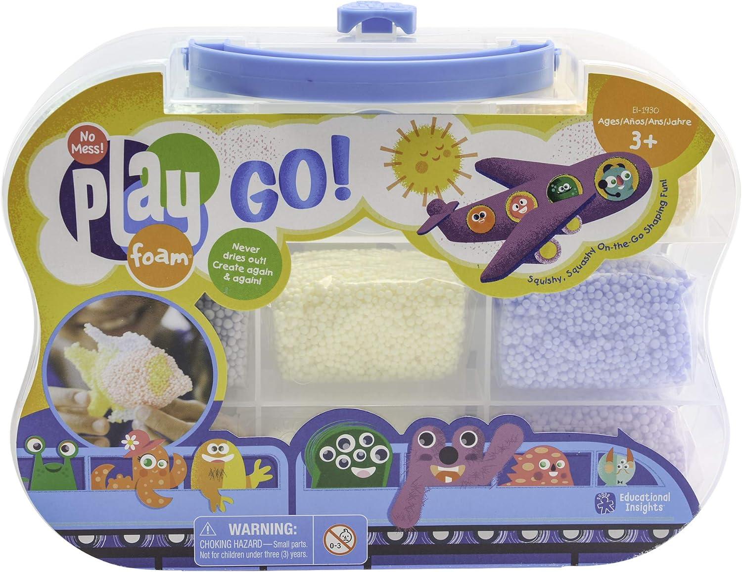 imageEducational Insights Playfoam GO Squishy Sandcastle Play Set with Assorted Colors ampamp 5 Sand Animal Toys Fidget Sensory Toy and Fun Summer Travel Toys for Kids Boys ampamp Girls Ages 3Playfoam Go