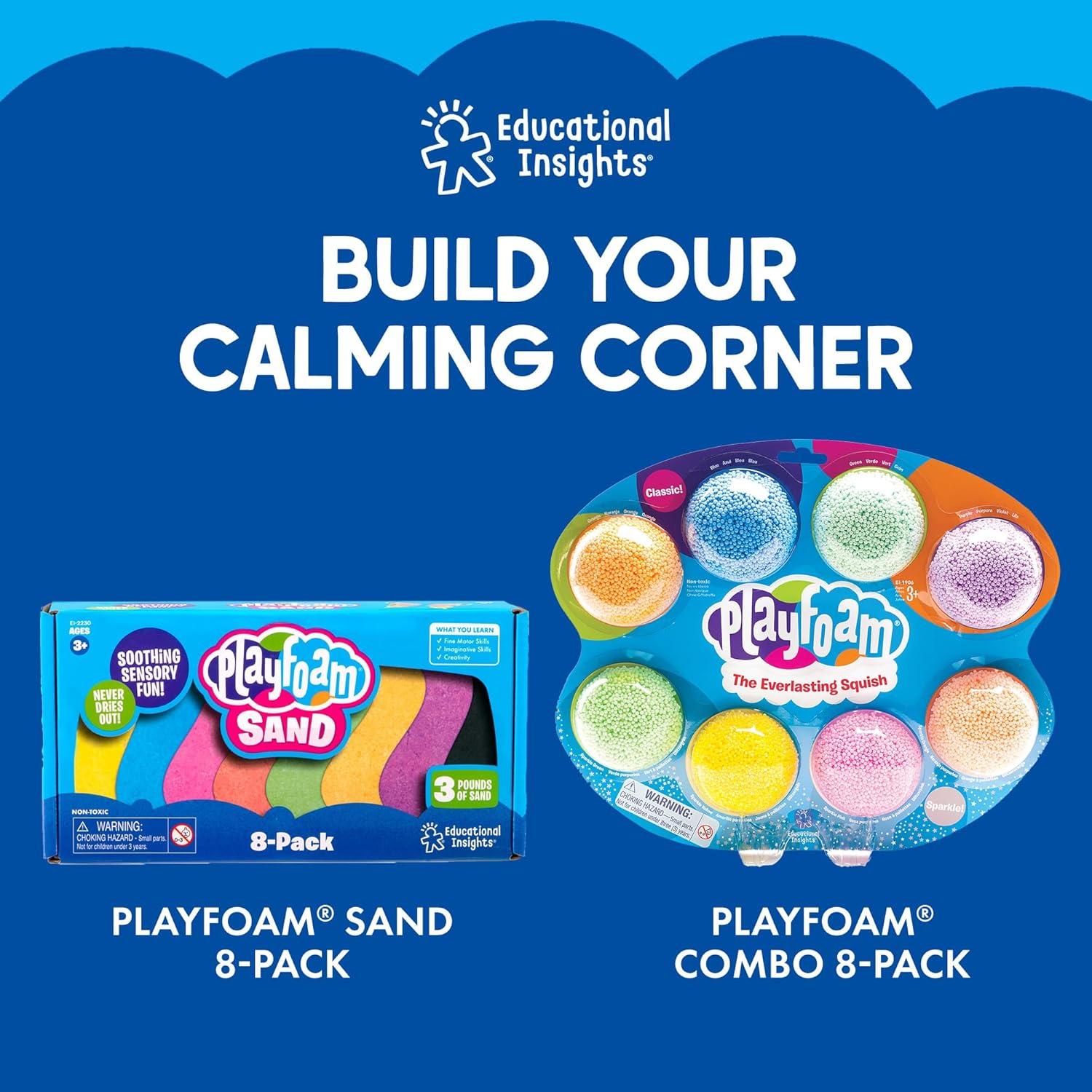 imageEducational Insights Playfoam Sand Sensory Spheres Relaxing Zen Garden Kits for Calm Down Corner or Desk Anxiety Tools and Meditation Sets for Kids ampamp Adults Stress Relief Toys Ages 5