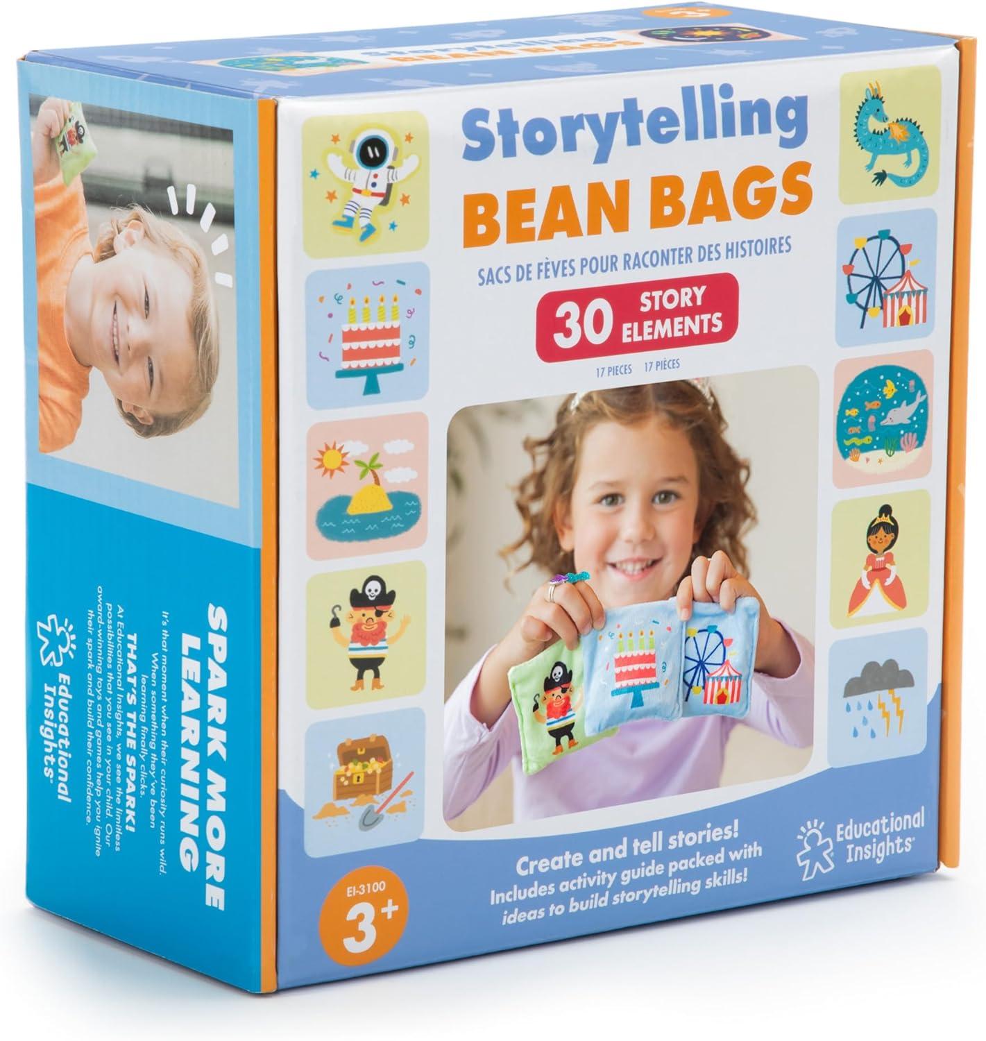 imageEducational Insights Storytelling Bean Bags Tactile Bean Bags for Kids Classroom Includes 15 Bean Bags Gift for Ages 3