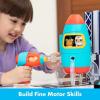 Educational Insights Design & Drill Bolt Buddies Rocket Take Apart Toy with Electric Toy Drill, Preschool STEM Toy, Easter Basket Stuffers for Kids, Gift for Boys & Girls, Ages 3+(Rocket)
