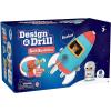 Educational Insights Design & Drill Bolt Buddies Rocket Take Apart Toy with Electric Toy Drill, Preschool STEM Toy, Easter Basket Stuffers for Kids, Gift for Boys & Girls, Ages 3+(Rocket)