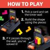 Educational Insights Kanoodle® Shape Escape – 3D Brain Teaser Puzzle, Tower Building & Shape Stacking Game, Timed Logic Challenge, Travel Games and Gifts for Kids, Teens, & Adults Ages 7+