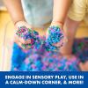 Educational Insights Pluffle® 4-Pack – Sensory Bin Foam Set, No Mess Alternative to Sand Toys & Slime for Toddlers, Fun Sensory Table Filler for Home or Classroom, Gift for Kids Ages 3+(Green  Blue  Pink & Black)