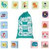 Educational Insights Storytelling Bean Bags – Tactile Bean Bags for Kids Classroom, Includes 15 Bean Bags, Gift for Ages 3+