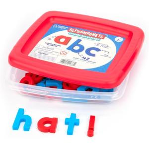 Educational Insights Color-Coded Lowercase AlphaMagnets, Set of 42 Magnetic Lowercase Letters: Perfect for Homeschool, Preschool Readiness & Classroom, Ages 3+(AlphaMagnets)