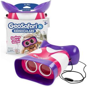 Educational Insights GeoSafari Jr. Kidnoculars Pink Binoculars For Toddlers & Kids, Toy for Boys & Girls, Classroom Must Haves, Ages 3+(Multi-color)