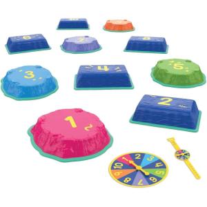 Educational Insights Hop to 10 Stepping Stones – Non Slip Nesting Stepping Stones for Kids, Early Math and Gross Motor Skills Toys for Toddlers 3-5, Indoor Active Play, Outdoor Play Equipment