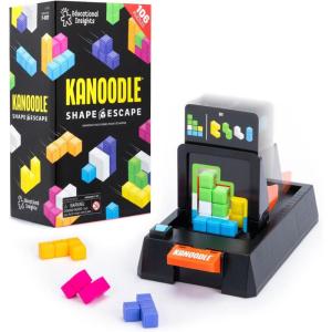 Educational Insights Kanoodle® Shape Escape – 3D Brain Teaser Puzzle, Tower Building & Shape Stacking Game, Timed Logic Challenge, Travel Games and Gifts for Kids, Teens, & Adults Ages 7+