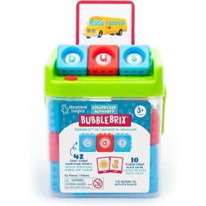 Educational Insights Lowercase Alphabet BubbleBrix – ABC Learning Toys and Pop It for Toddlers, Preschool Letter Recognition Blocks, Fine Motor Manipulatives, Classroom Activities for Kids Ages 3+