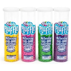 Educational Insights Pluffle® 4-Pack – Sensory Bin Foam Set, No Mess Alternative to Sand Toys & Slime for Toddlers, Fun Sensory Table Filler for Home or Classroom, Gift for Kids Ages 3+(Multi-color)