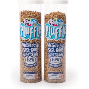 Educational Insights Pluffle® Sand Bulk Pack – Sensory Bin Foam Set, No Mess Alternative to Sand Toys & Slime for Toddlers at Home or in The Classroom, Fun Sensory Table Filler, Gift for Kids Ages 3+(Sand)