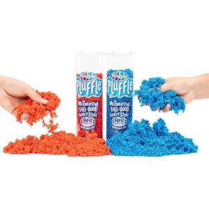 Educational Insights Pluffle® Sand Bulk Pack – Sensory Bin Foam Set, No Mess Alternative to Sand Toys & Slime for Toddlers at Home or in The Classroom, Fun Sensory Table Filler, Gift for Kids Ages 3+(Red & Blue)