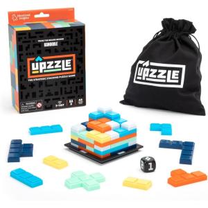 Educational Insights Upzzle – Strategic Stacking Board Games for Kids, Teens & Adults, 2 Player Vertical Puzzle Building Challenge, 3D Brain Teaser, Family Game Night Activities & Gifts for Ages 7+(Medium)