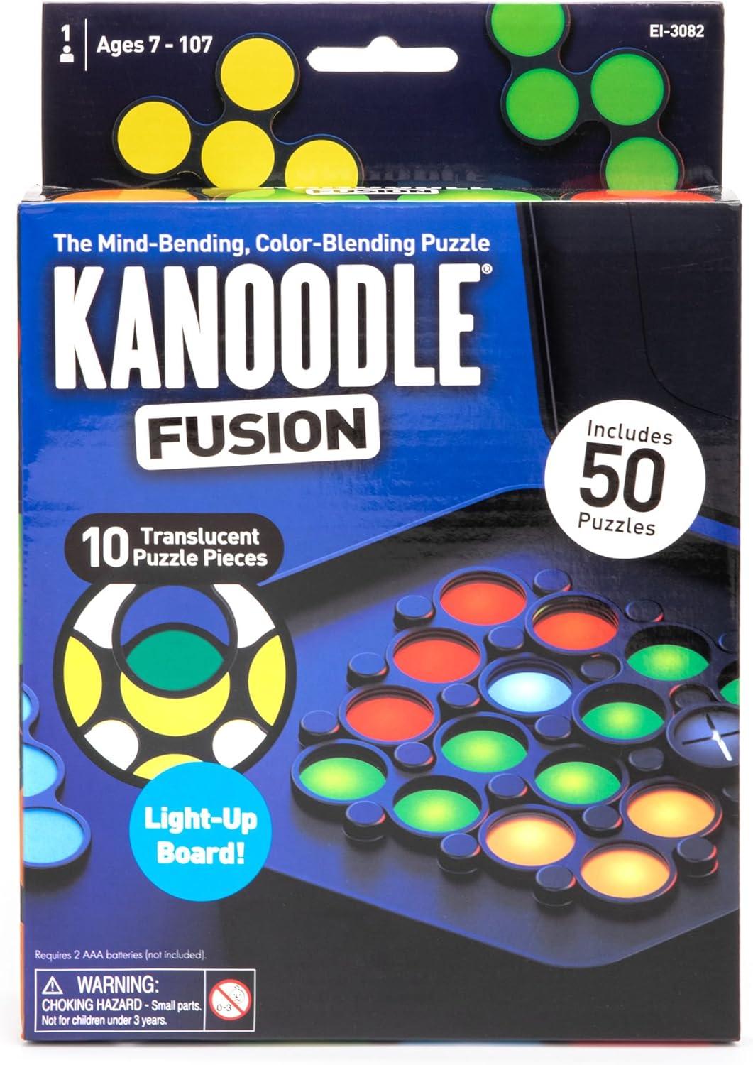 imageEducational Insights Kanoodle Fusion LightUp Puzzle Game for Kids Teens ampamp Adults Brain Teaser Puzzle Game Featuring 50 Challenges Ages 7