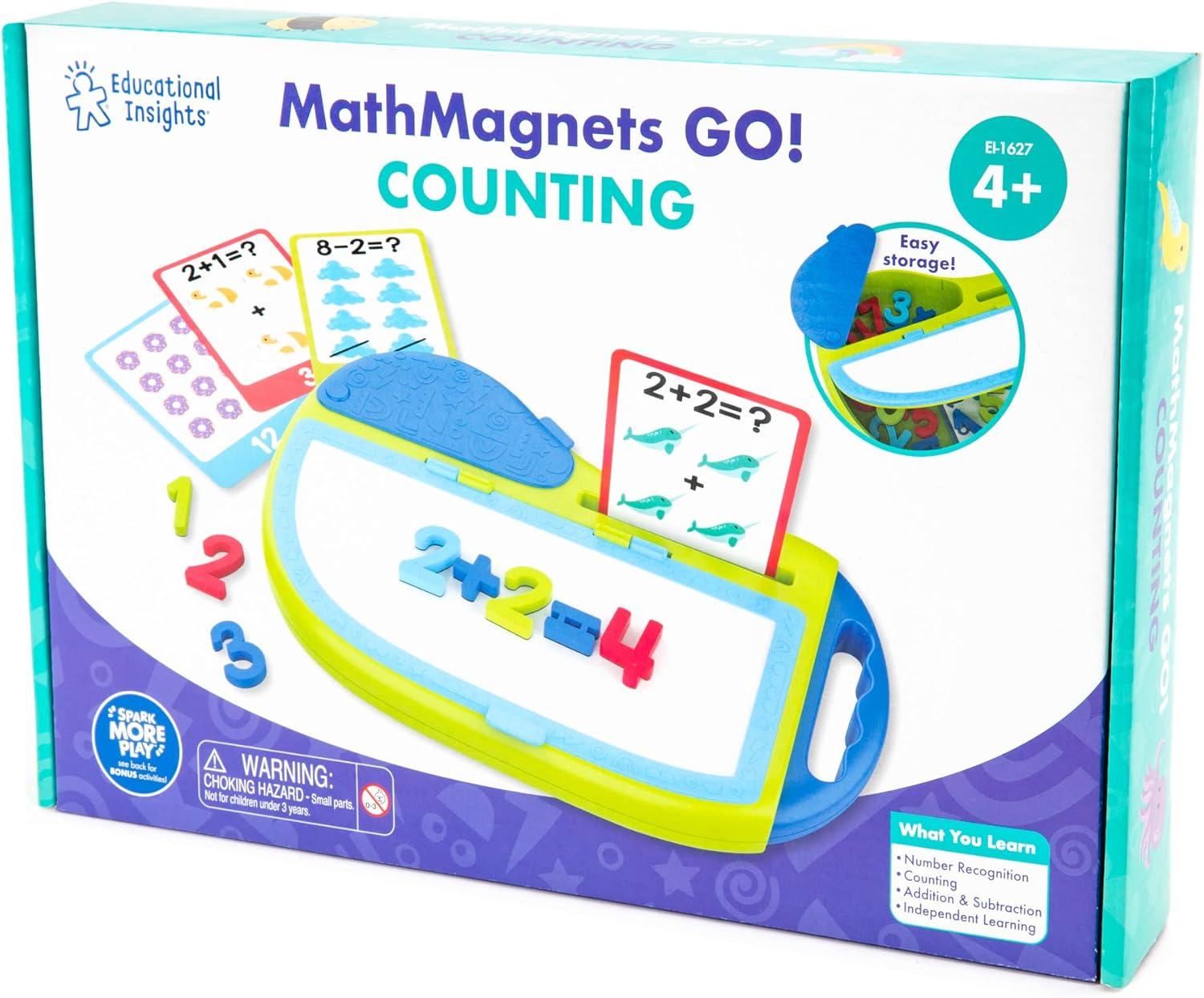 imageEducational Insights MathMagnets GO Counting Activity Set 73 Pieces Gift for Kids Ages 4