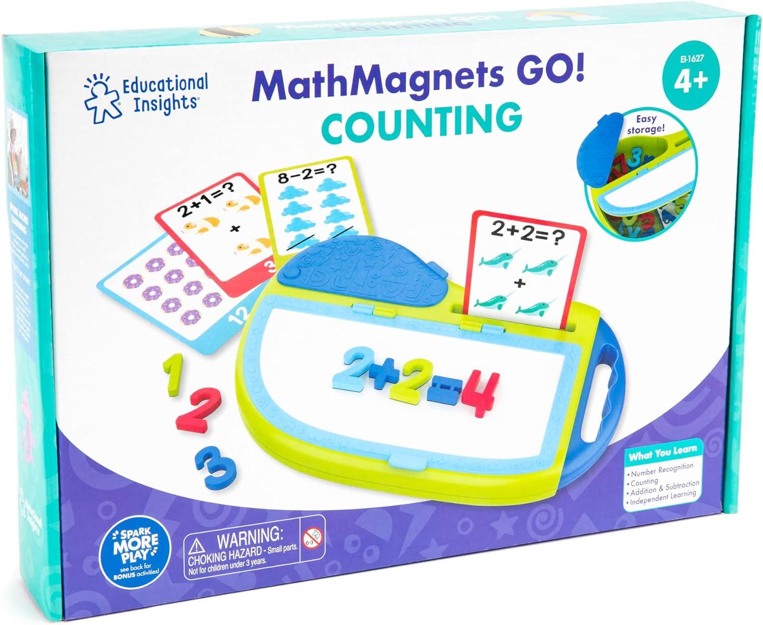 imageEducational Insights MathMagnets GO Counting Activity Set 73 Pieces Gift for Kids Ages 4
