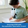 Educational Insights GeoSafari Stereoscope – Introductory Stereo Microscope for Kids 8-12, Science Kit for Homeschool and Classroom STEM Experiments, Kids Microscope Kit with Rock Specimens