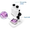 Educational Insights GeoSafari Stereoscope – Introductory Stereo Microscope for Kids 8-12, Science Kit for Homeschool and Classroom STEM Experiments, Kids Microscope Kit with Rock Specimens