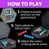 Educational Insights Kanoodle Fusion Light-Up Puzzle Game for Kids, Teens, & Adults, Brain Teaser Puzzle Game Featuring 50 Challenges, Ages 7+