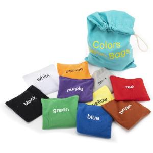 Educational Insights Colors Bean Bags – Color Sorting Toys for Toddlers, Manipulatives for Preschoolers Learning Colors, Toddler Learning Toys, Hands-On Activities for Preschool Classroom, Ages 3+(Colors Bean Bags)
