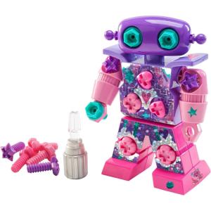 Educational Insights Design & Drill Robot – Construction Toys & Tools for Kids, Robot Toy Building Sets, Kids’ Tool Set with Working Screwdriver, Take Apart STEM Set, Gifts for Boys & Girls Ages 3+(Pink/Purple)