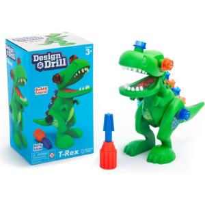 Educational Insights Design & Drill T-Rex Take Apart Dinosaur Toy, 13-Pieces, Preschool STEM Toy, Gift for Kids Ages 3+