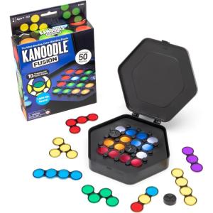 Educational Insights Kanoodle Fusion Light-Up Puzzle Game for Kids, Teens, & Adults, Brain Teaser Puzzle Game Featuring 50 Challenges, Ages 7+
