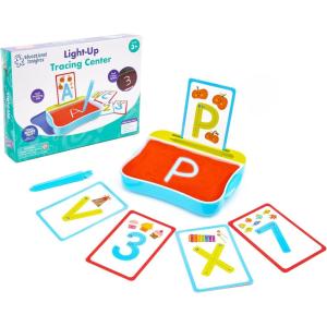 Educational Insights Light-Up Tracing Center – Toddler Learning Activities, Alphabet Learning Toys, Writing Practice for Kids, Learn to Write with Alphabet Flashcards, Letter Tracing for Kids, Ages 3+
