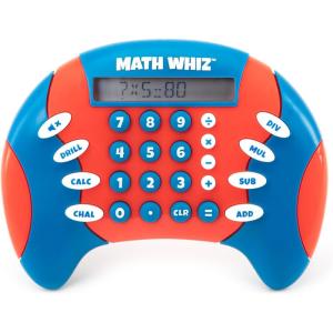 Educational Insights Math Whiz – Electronic Math Games, Addition, Subtraction, Division, and Multiplication Game, Handheld Games for Kids, Interactive STEM Learning Tools for Ages 6+