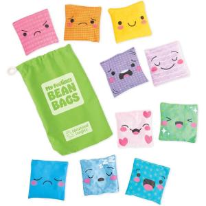 Educational Insights My Feelings Bean Bags – Social Emotional Learning Activities for Preschool, Toddler Sensory Toys & Therapy Games, Calm Down Corner Must Haves, Calming Toys for Kids Ages 3+