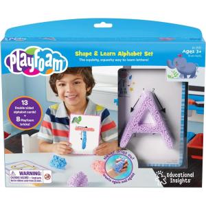Educational Insights Playfoam Shape & Learn Alphabet Set – Alphabet Learning Toys, Letter Recognition for Preschoolers, Sensory Classroom Must Haves, Sensory Foam Letters, ABC Toys for Ages 3+
