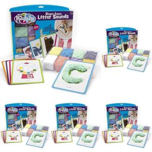 Educational Insights Playfoam Shape & Learn Letter Sounds: Flash Card Set, Preschoolers Learn to Write, Sensory Toys, Ages 3+(1 Count (Pack of 5))