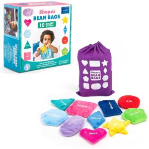 Educational Insights Shapes Bean Bags – Toddler Learning Toys, Learn Shapes and Colors, Shape Sorting Toys for Toddlers, Preschool Classroom Must Haves, Tactile Manipulatives for Kids Ages 3+