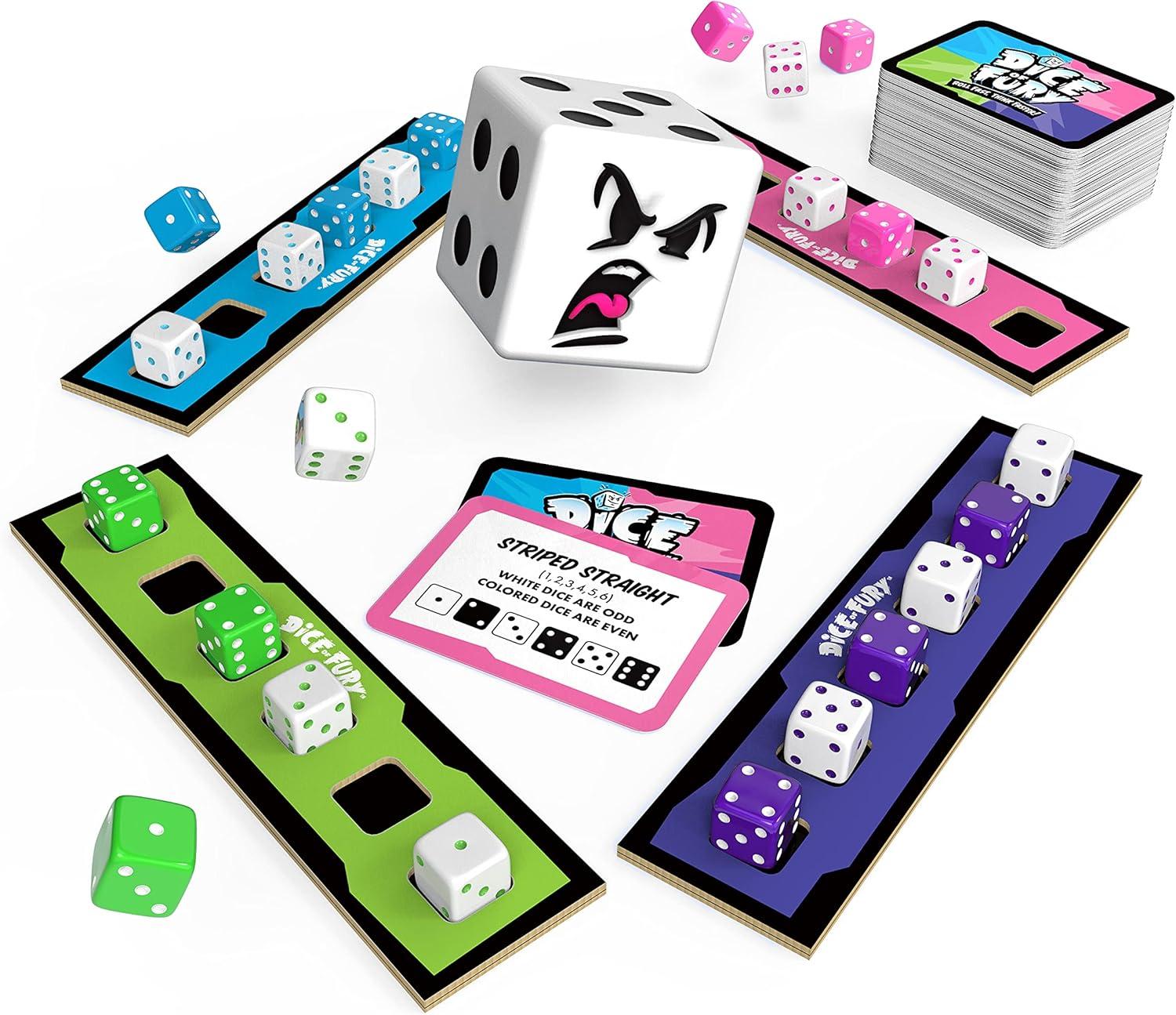 imageEducational Insights Dice of Fury FastPaced Board Games for Adults Teens and Kids Dice Games for Family Game Night 24 Player Tabletop Party Game Kids Ages 7