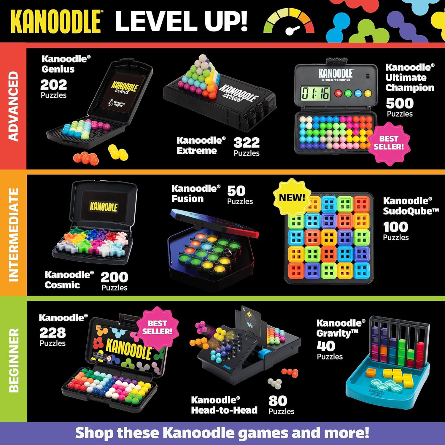 imageEducational Insights Kanoodle HeadtoHead Puzzle for 2 Players Brain Teaser Game for Kids Teens and Adults Featuring 80 Challenges Easter Basket Stuffers for Kids Gift for Ages 7