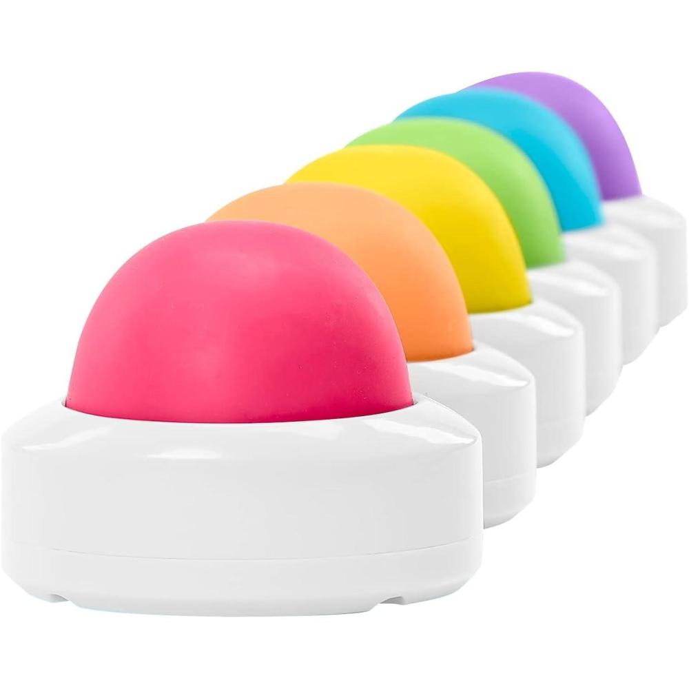 imageEducational Insights Wireless Eggspert 24 GHz Student Buttons Set of 6 Answer Buzzers for Trivia Games Game Buzzers with Lights and Sound Small Group Classroom Must Haves for Classroom GamesSmall to Medium