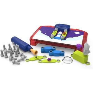 Educational Insights Design & Drill Space Circuits, Beginning Circuit Building Science Kit, STEM Toy, 52 Assorted Pieces with Kid-Friendly Power Drill & 20 Challenges for Kids Boys & Girls, Ages 5+