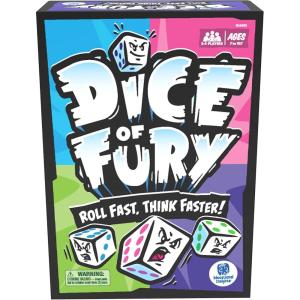 Educational Insights Dice of Fury – Fast-Paced Board Games for Adults, Teens, and Kids, Dice Games for Family Game Night, 2-4 Player Tabletop Party Game, Kids Ages 7+