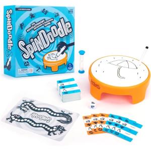 Educational Insights SpinDoodle – Fun Board Games for Adults, Teens and Kids, Party Games for Family Game Night, Funny Quick Drawing Game, Guess The Sketch, Groups of 4 Ages 8+